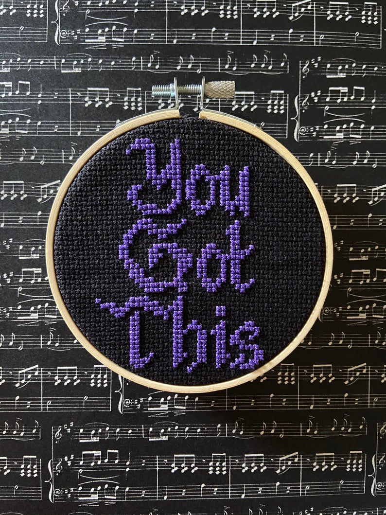 You Got This Goth Stitch Pattern Cross Stitch Pattern