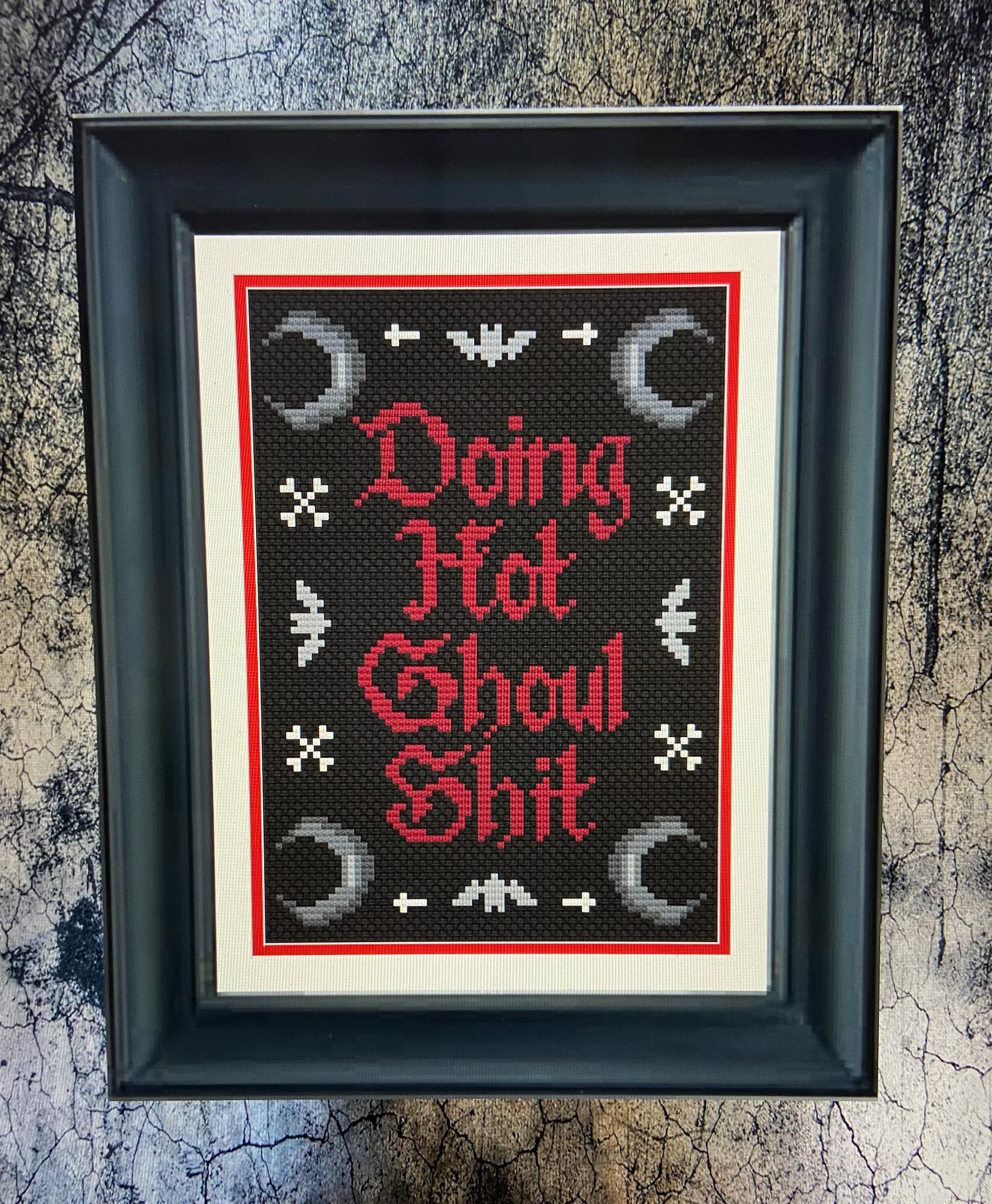 Doing Hot Ghoul Shit Cross Stitch Pattern