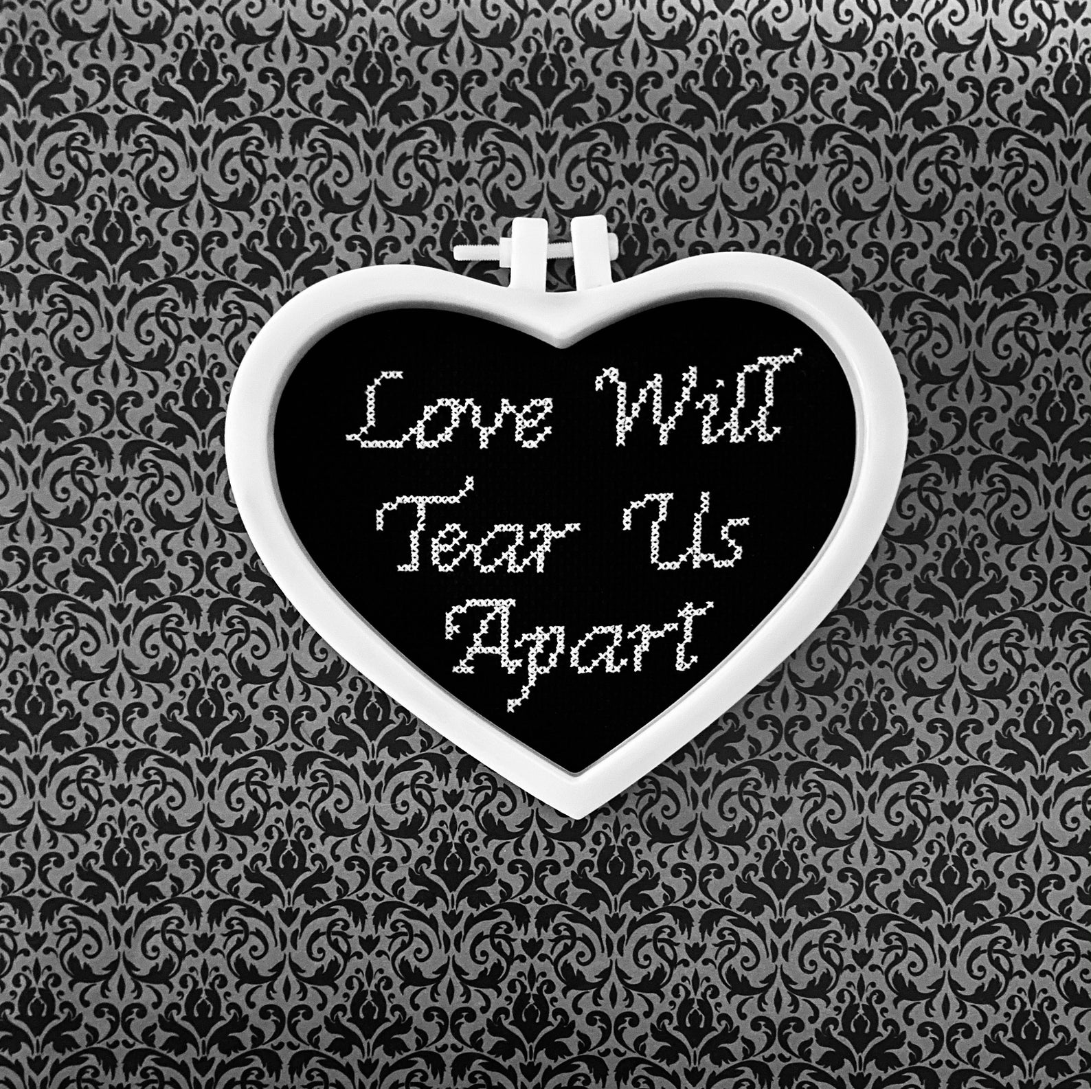 Love Will Tear Us Apart Cross Stitch Pattern